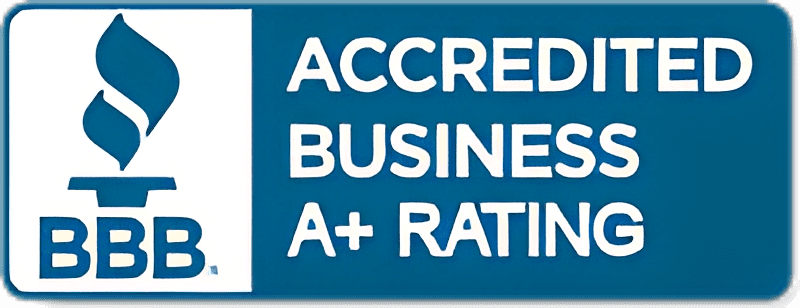 BBB Accredited Business A+ rating logo